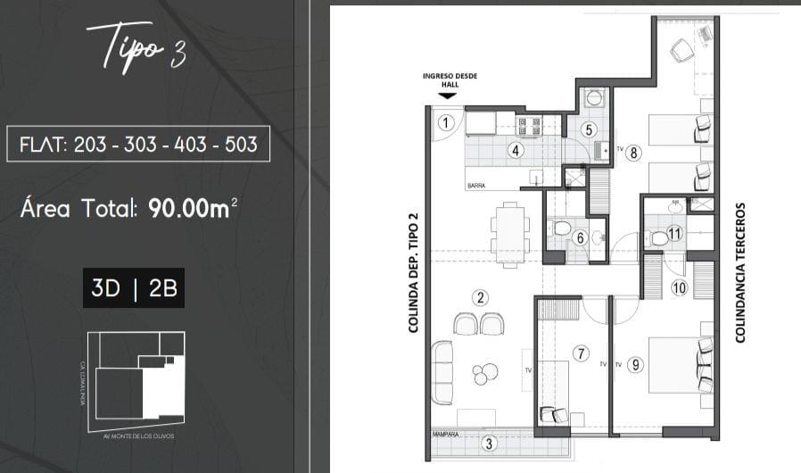 Departamento en Venta ubicado en Santiago De Surco a $237,000