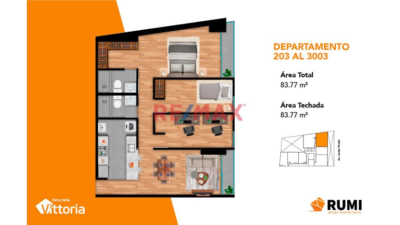 Departamento en Venta ubicado en La Victoria a $155,258