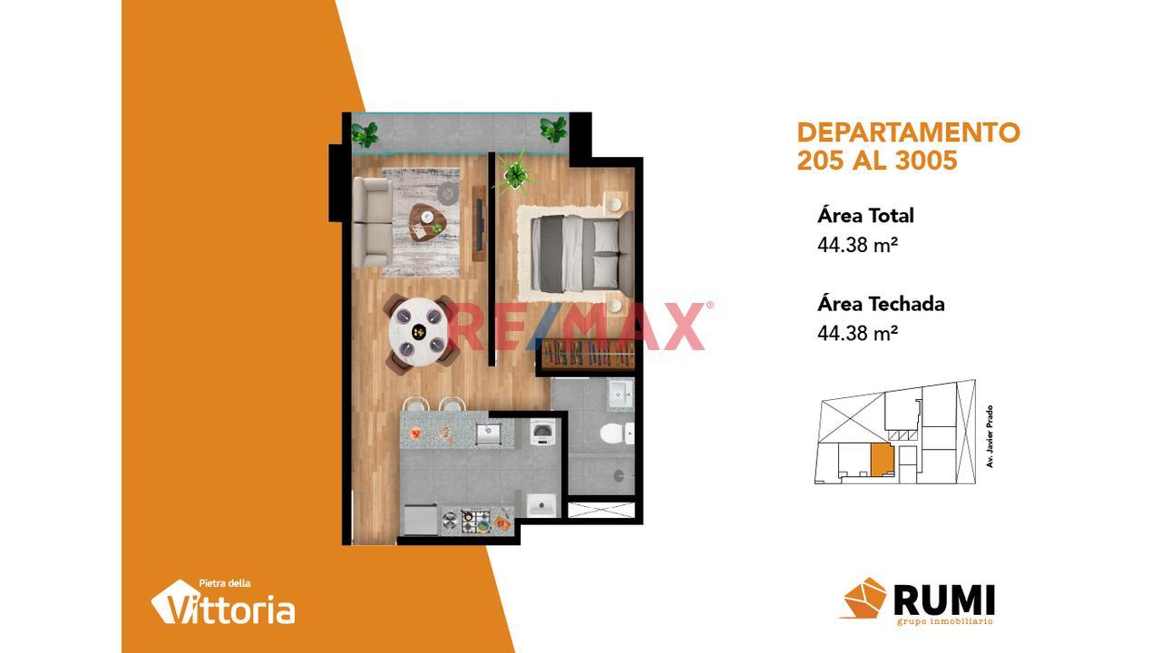 Departamento en Venta ubicado en La Victoria a $77,664