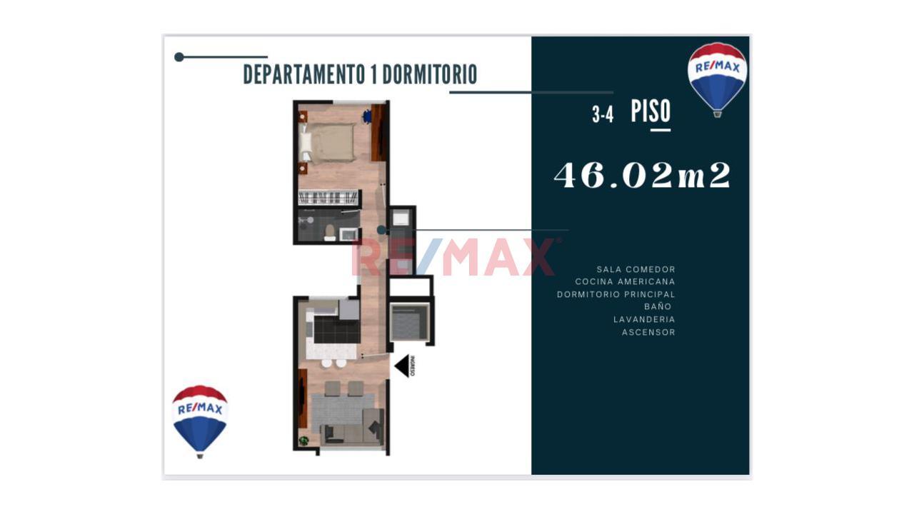 Departamento en Venta ubicado en Cerro Colorado Departamento en Venta ubicado en Cerro Colorado
