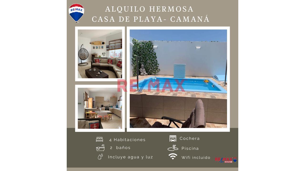 Casa de Playa en Alquiler ubicado en Quilca a $2,785
