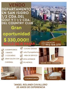 Departamento en Venta ubicado en San Isidro a $295,000