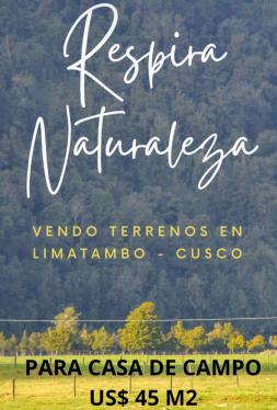 Terreno en Venta ubicado en Limatambo a $90,000