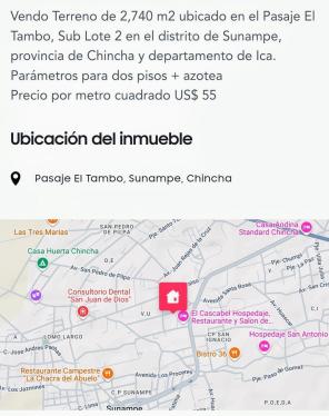 Terreno en Venta ubicado en Pasaje El Tambo