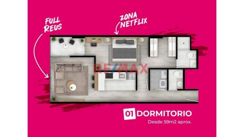 Departamento de 1 dormitorios y 1 baños ubicado en Miraflores