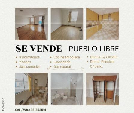 Departamento en Venta ubicado en Pueblo Libre a $128,000