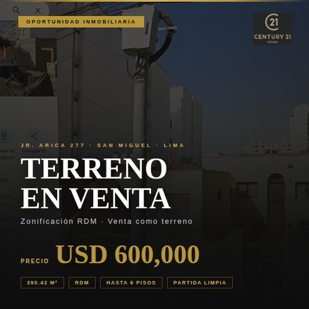 Terreno en Venta ubicado en Jirón Arica 277 Terreno en Venta ubicado en Jirón Arica 277