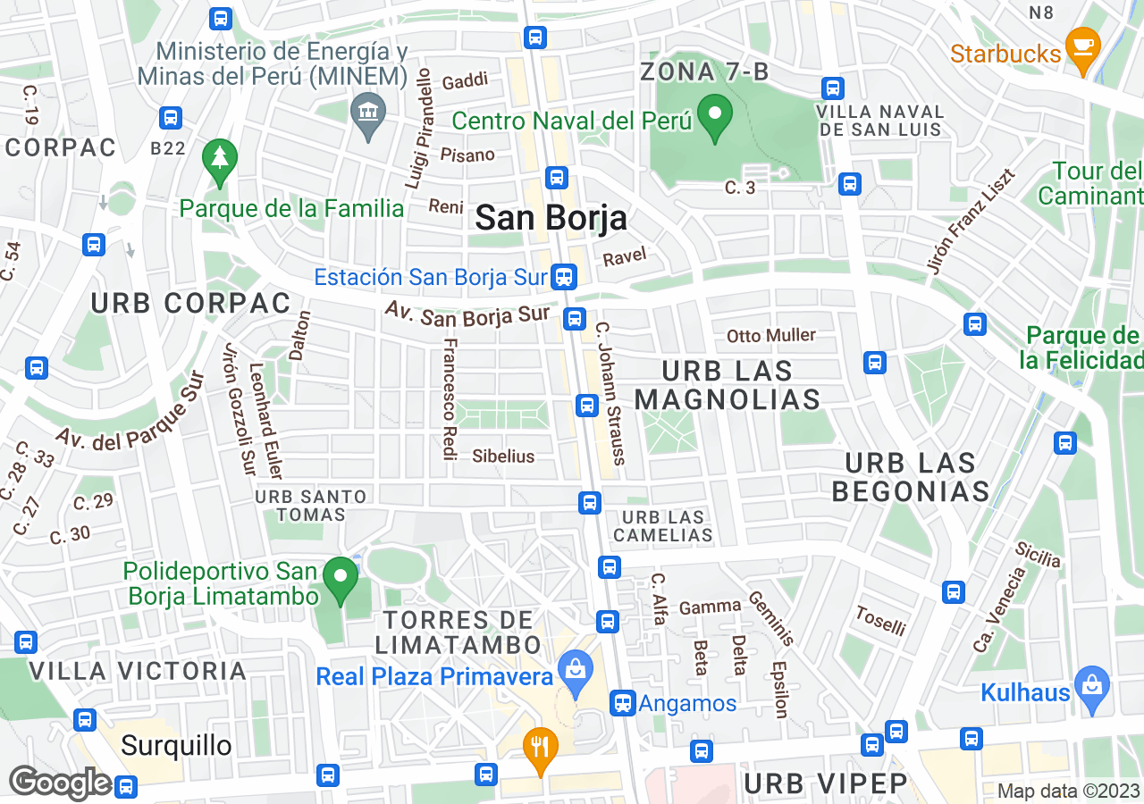 Departamento en alquiler en San Borja
