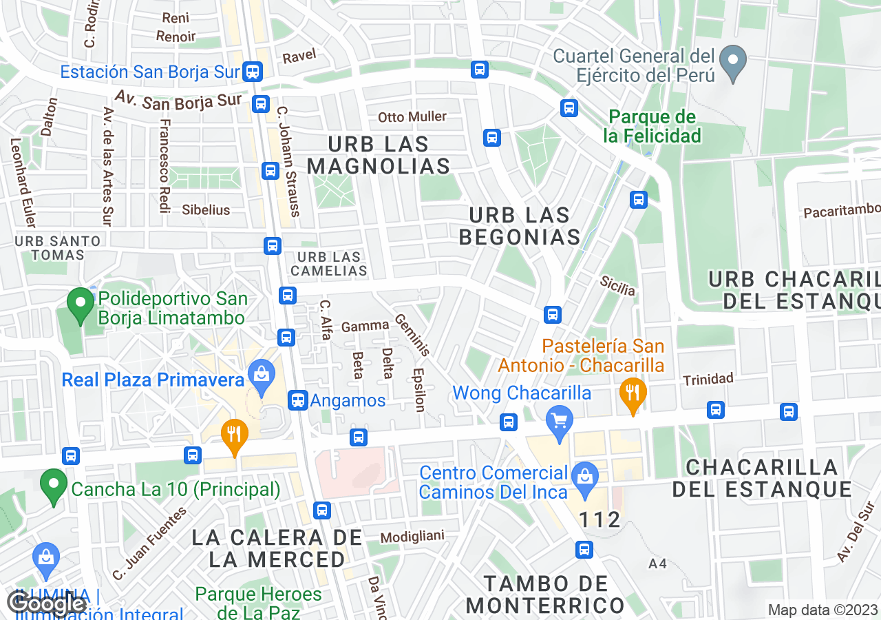 Departamento en alquiler en San Borja