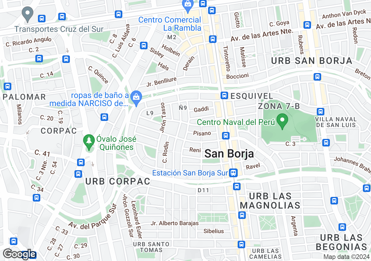 Departamento en alquiler en San Borja